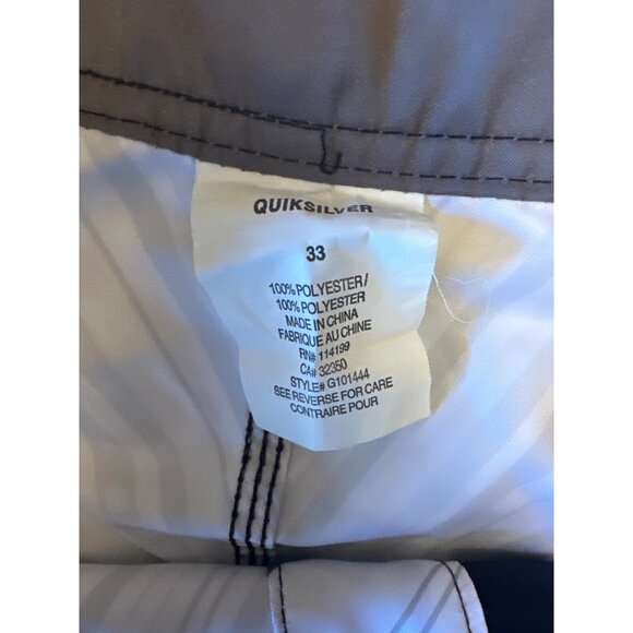 Quiksilver Men's Striped Board Shorts Size 33 - Picture 2 of 5